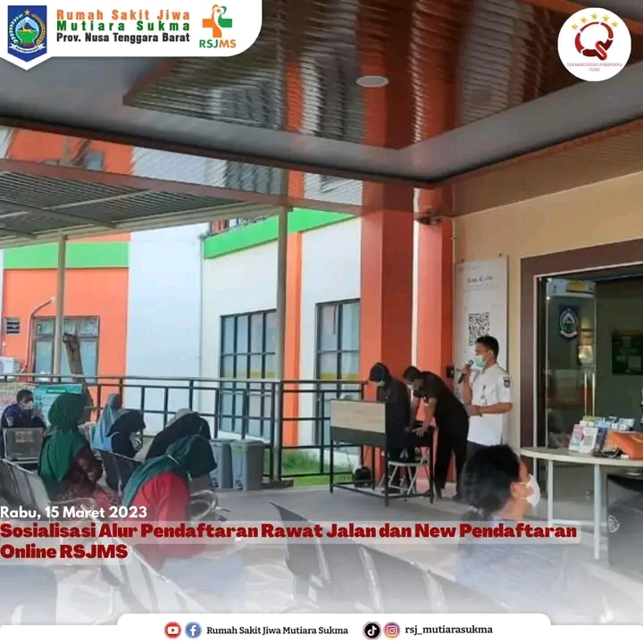 SOSIALISASI ALUR PENDAFTARAN RAWAT JALAN DAN NEW PENDAFTARAN ONLINE